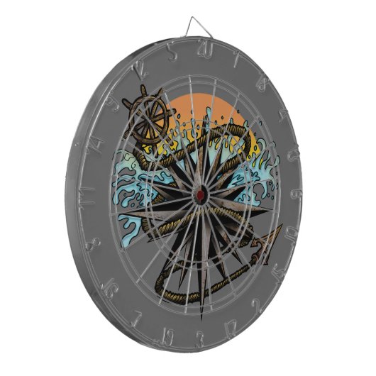 Nautic Splash Dartscheibe (Vorderseite Links)