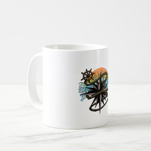Nautic Splash Kaffeetasse (Vorderseite Links)
