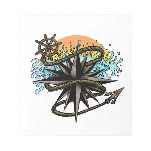 Nautic Splash Notizblock (Vorderseite)