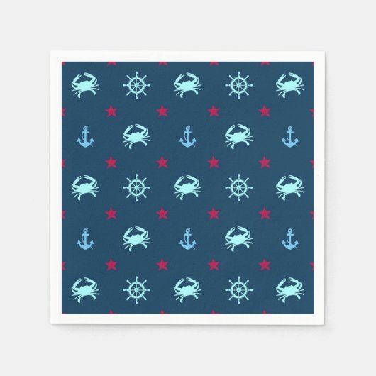 Nautic Star Pattern Serviette (Vorderseite)