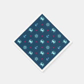 Nautic Star Pattern Serviette (Ecke)