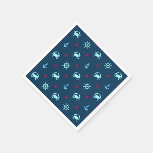 Nautic Star Pattern Serviette (Ecke)