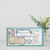 Nautic Starfish Beach Boarding Pass (Stehend Vorderseite)
