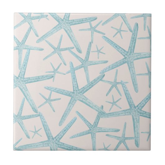 Nautic Starfish Beach House Fliese (Vorderseite)
