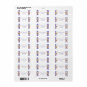 Nautic Starfish - Rücksendeadressen-Aufkleber (Vorne)