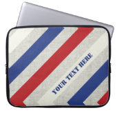 Nautic Strip Laptop Sleeve (Vorderseite)