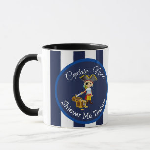 Nautic Stripes Boy Party Pirate Tasse