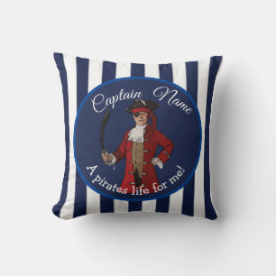 Nautic Stripes Party Pirate Boy Kissen