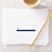 Nautic Style Anchor | Leeradresse Adressaufkleber (Insitu)