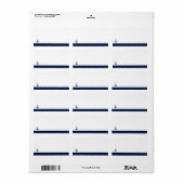 Nautic Style Anchor | Leeradresse Adressaufkleber (Vorne)