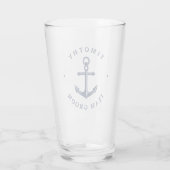 Nautic Style Anchor | Team Groom Glas (Rückseite)