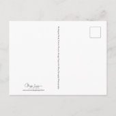 Nautic Summer Beach Front Blue Trendy Postkarte (Rückseite)