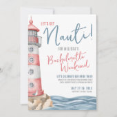 Nautic Summer Junggeselinnen-Abschied Einladung (Vorderseite)