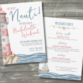 Nautic Summer Junggeselinnen-Abschied Einladung