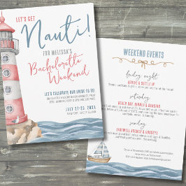 Nautic Summer Junggeselinnen-Abschied Einladung