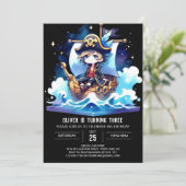 Nautic Sweet Pirate Einladung (Stehend Vorderseite)