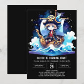 Nautic Sweet Pirate Einladung (Vorne/Hinten)