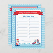 Nautic Theme Baby Showspiel (Vorne/Hinten)