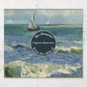 Nautic Theme Celebration Schaumweinetikett (Einzelnes Label)