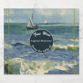 Nautic Theme Celebration Schaumweinetikett (Einzelnes Label)