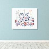 Nautic Theme Leinwand Mauer (Insitu (Holzboden))