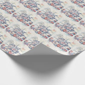 Nautic Theme Let's Get Nauti Geschenkpapier (Ecke)