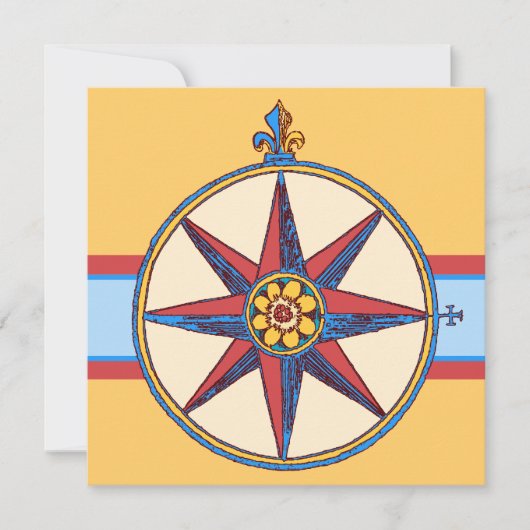 Nautic Theme Party - Yacht, Segelclub, Jacht Einladung (Vorderseite)