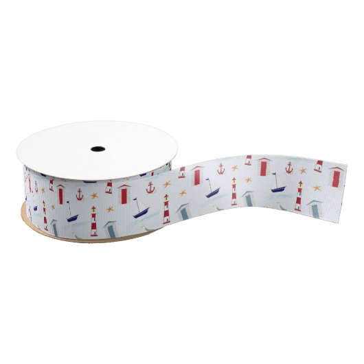 Nautic Theme Ribbon Ripsband (Spule)