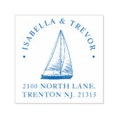 Nautic Theme Wedding Custom Permastempel (Design)