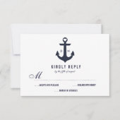 Nautic Theme Wedding RSVP | Hochzeit Karte (Vorderseite)