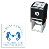 Nautic Theme Wedding Seepferds Custom Permastempel (Beispiel)