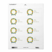 Nautic Theme Weihnachtsfeier Rücksendeadresse (Vorne)