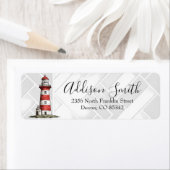 Nautic Themed Light House Rücksendeadressen-Aufkle (Insitu)