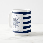 Nautic Themed Sailboat Captain Kaffeetasse (Vorderseite Links)