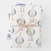 Nautic Themed Sailboat Geschenkpapier Set (Beispiel)