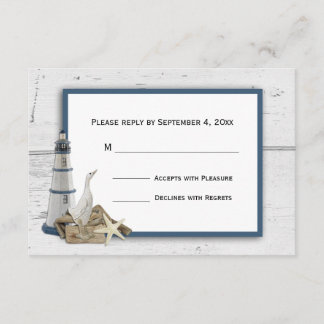 Nautic Themed UAWG RSVP Karte
