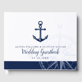 Nautic Themed | Vintage Ankerhochzeit Gästebuch