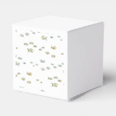 Nautic under Sea Fish Baby Shower Geschenkschachtel (Rückseite)