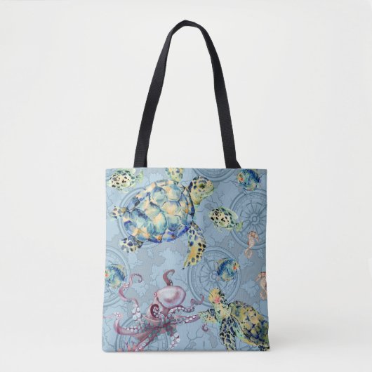 Nautic Under Sea Tote Bag Tasche (Vorderseite)