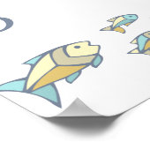 Nautic unter dem Meer Willkommen in der Babydusche Poster (Ecke)