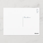 Nautic Vielen Dank, dass Sie rosa Anker Navy Blue  Postkarte (Rückseite)