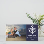 Nautic Vielen Dank | Fotokarte Dankeskarte (Stehend Vorderseite)