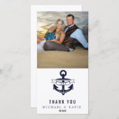 Nautic Vielen Dank | Fotokarte Dankeskarte (Vorne/Hinten)