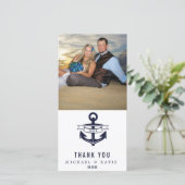 Nautic Vielen Dank | Fotokarte Dankeskarte (Stehend Vorderseite)