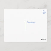 Nautic Vielen Dank Ocean Waves Blue Summer Wedding Postkarte (Rückseite)