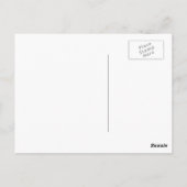 Nautic Vielen Dank Postcard Navy & Gold Postkarte (Rückseite)