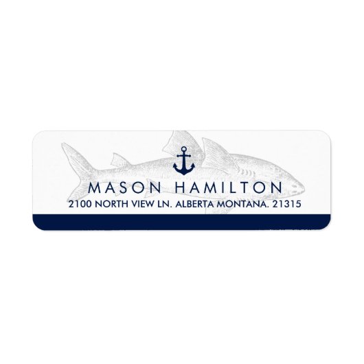 Nautic Vintag Great White | RÜCKSENDEADRESSE (Vorne)