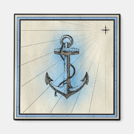 Nautic Vintag Style Anchor Magnet