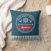 Nautic Voyager Best Sailor Dark Blue Kissen (Decke)