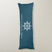 Nautic Voyager Best Sailor Dark Blue Seitenschläferkissen (Rückseite (Vertikal))